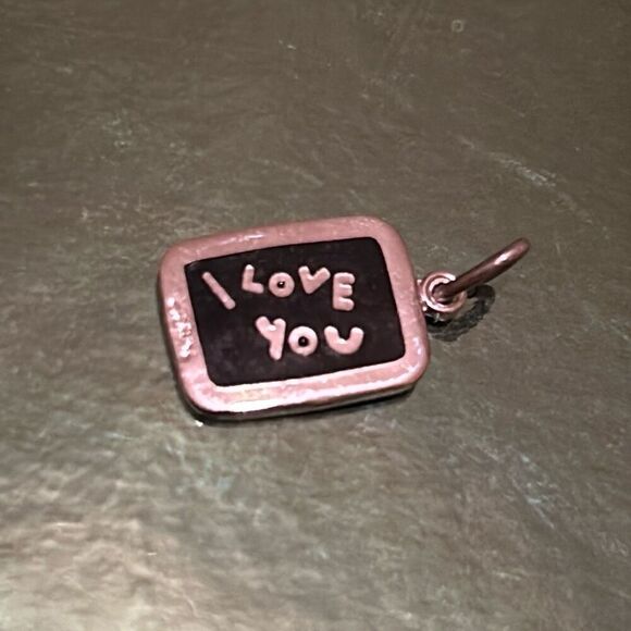 Sterling Silver 925 I Love You Charm 1+1=3 Expecting Mother Bonus Mom Gift New - Picture 1 of 7